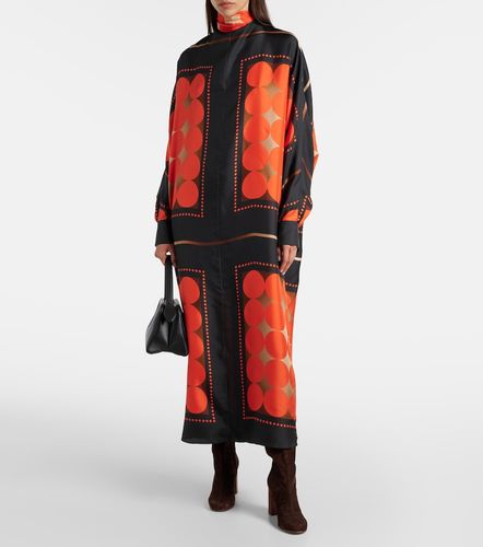 Robe longue Lexi en satin imprimé - Khaite - Modalova