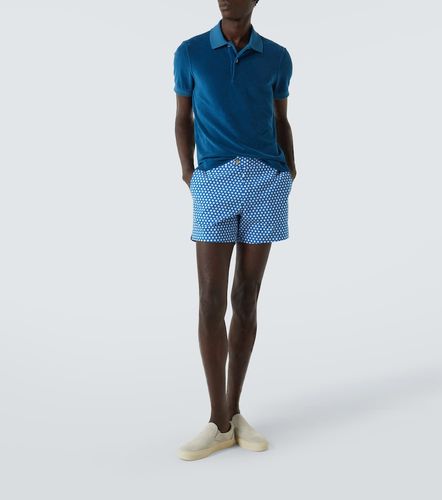 Polo en velours de coton mélangé - Tom Ford - Modalova