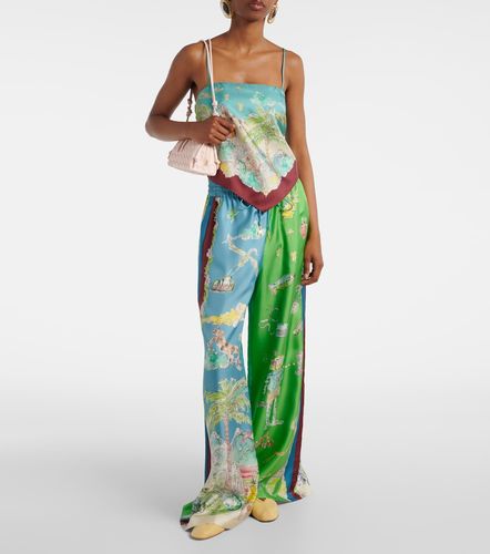 Alémais Pantalon ample Daria imprimé en soie - Alemais - Modalova