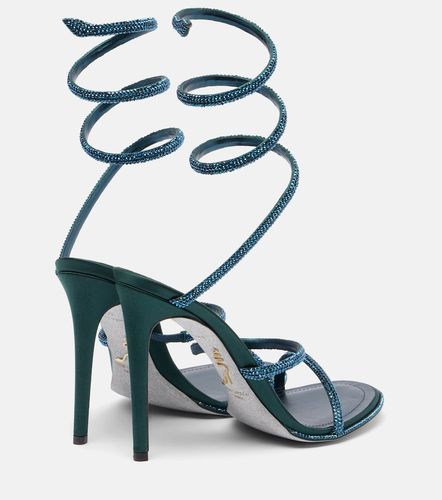 Sandales Cleo 105 en satin à ornements - Rene Caovilla - Modalova