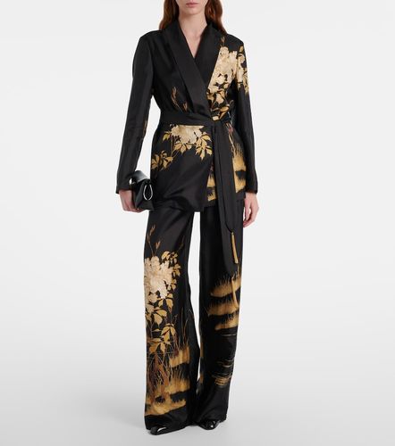 Pantalon ample Mappa imprimé en soie - Max Mara - Modalova