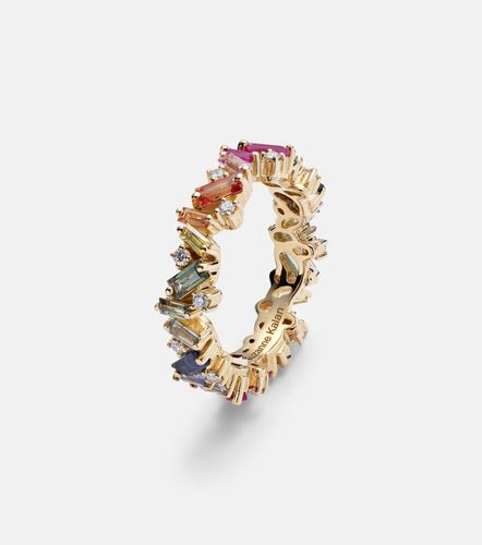 Bague Rainbow Frenzy en or 18 ct, saphirs et diamants - Suzanne Kalan - Modalova