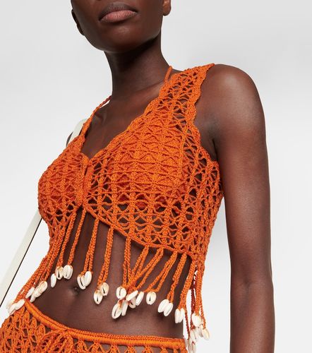Top raccourci en crochet à ornements - Anna Kosturova - Modalova