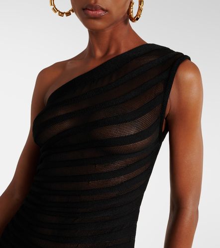 Alaïa Robe froncée en maille ajourée - Alaia - Modalova