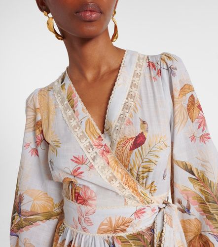 Robe midi Ascension en coton à fleurs - Zimmermann - Modalova