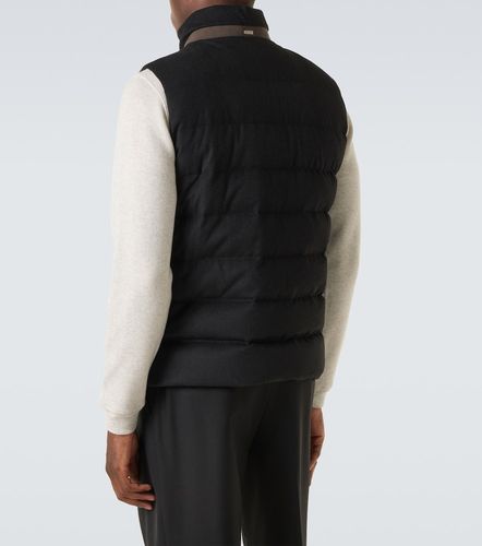 Veste doudoune sans manches en soie et cachemire - Herno - Modalova
