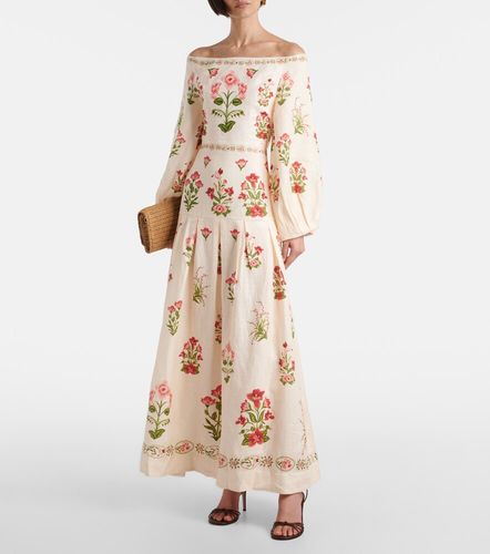Robe longue Senlis Canna à encolure bardot - Agua by Agua Bendita - Modalova