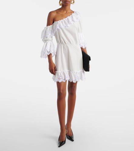 Robe en coton à broderie - Saint Laurent - Modalova