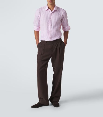 Charvet Chemise rayée en lin - Charvet - Modalova