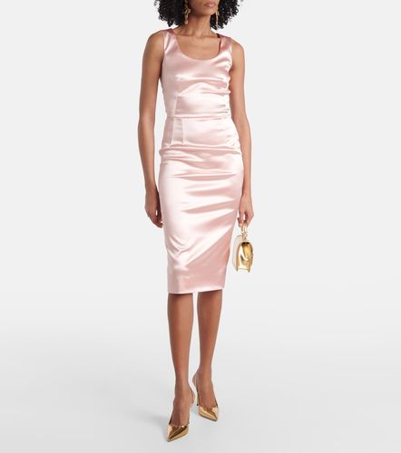 Dolce&Gabbana Robe midi en satin - Dolce&Gabbana - Modalova
