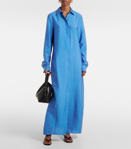 Robe chemise en soie mélangée - Toteme - Modalova