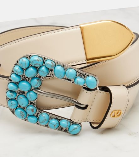 Ceinture VLogo Signature 30 en cuir - Valentino Garavani - Modalova