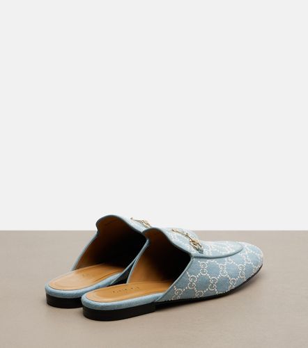 Mules Princetown GG à ornements - Gucci - Modalova