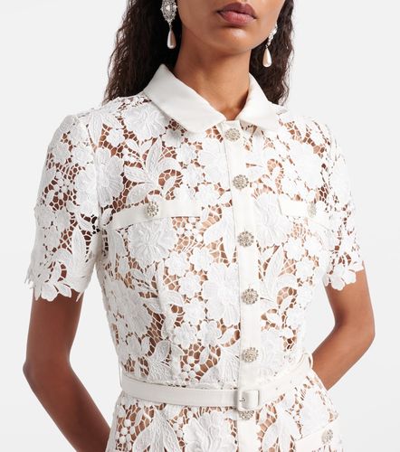 Robe chemise en dentelle - Self-Portrait - Modalova
