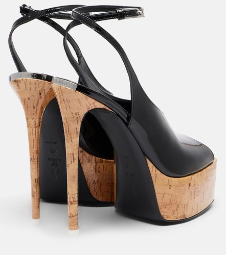 Sandales à plateforme Ornella en cuir verni - The Attico - Modalova