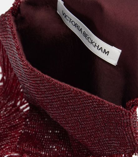 Pochette Manhattan en satin à perles - Victoria Beckham - Modalova