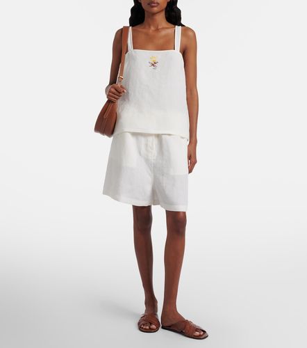 Prada Short en lin à broderie - Prada - Modalova