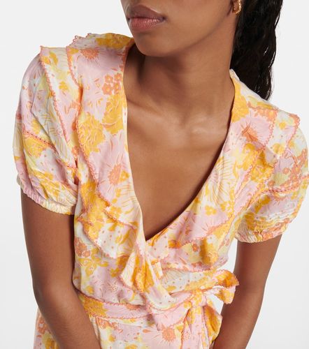 Robe portefeuille Aude à fleurs - Poupette St Barth - Modalova