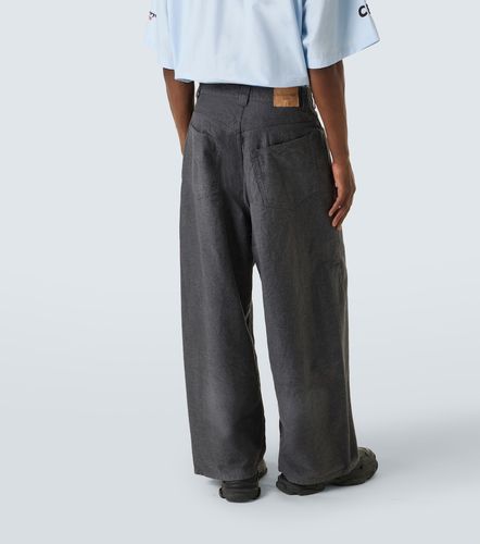 Pantalon de survêtement Trompe L'Oeil en jean - Balenciaga - Modalova