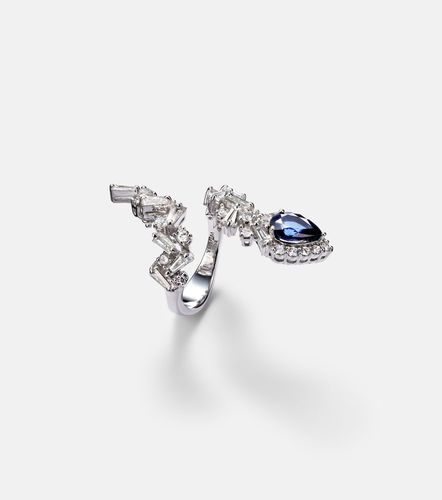 Bague Reign Supreme en or blanc 18 ct, diamants et saphir - Yeprem - Modalova