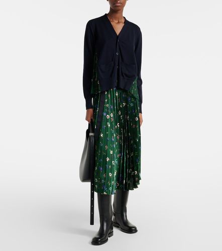 Sacai Cardigan en coton à fleurs - Sacai - Modalova