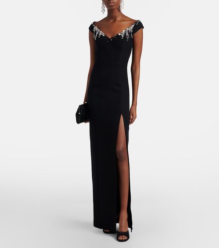 Robe longue Lucrezia en crêpe à ornements - Safiyaa - Modalova