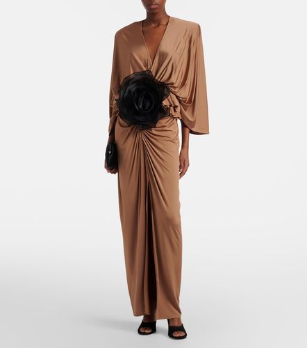 Robe longue à appliqué floral - Jacques Wei - Modalova
