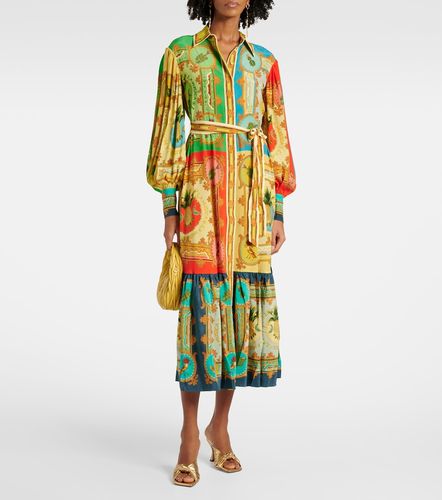 Alémais Robe chemise Monte en lin imprimée - Alemais - Modalova