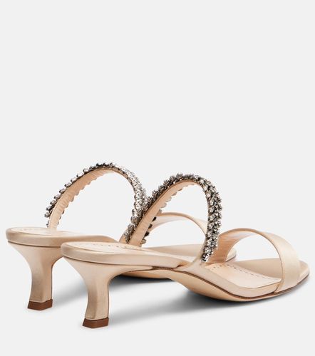 Mules Kifasan en satin à ornements - Manolo Blahnik - Modalova
