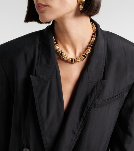 Blazer en soie à double boutonnage - Saint Laurent - Modalova