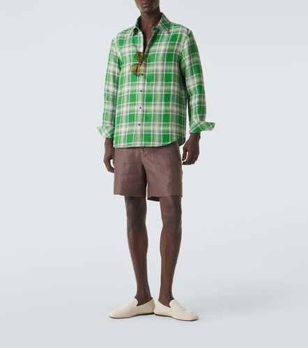 Chemise Harbor en lin à motif tartan - God's True Cashmere - Modalova