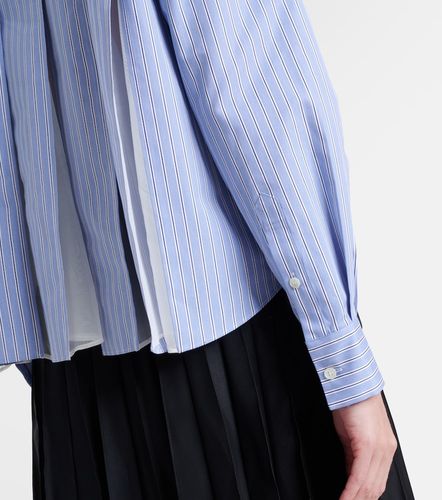 Chemise en coton mélangé à rayures - Sacai - Modalova