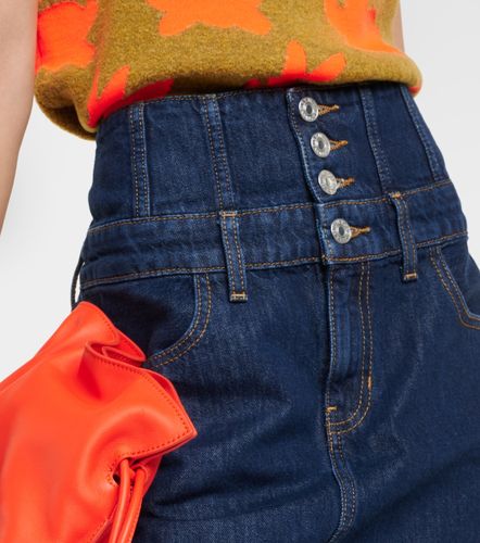 Mini-jupe Corset en denim taille haute - Re/Done - Modalova