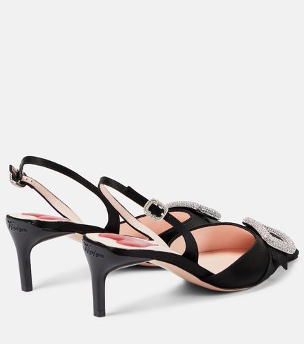 Escarpins slingback Dorsay en satin à ornements - Roger Vivier - Modalova