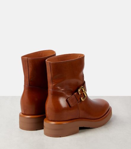 Chloé Bottes motardes Coddington en cuir - Chloe - Modalova