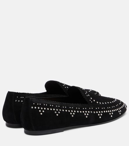 Mocassins Skye en daim à ornements - Aquazzura - Modalova