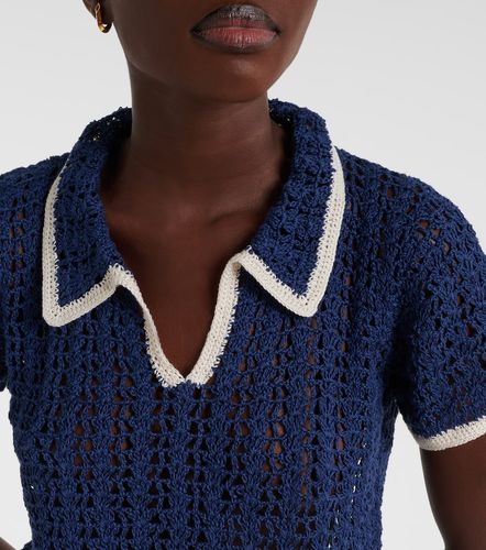 Polo raccourci en crochet de coton - Anna Kosturova - Modalova