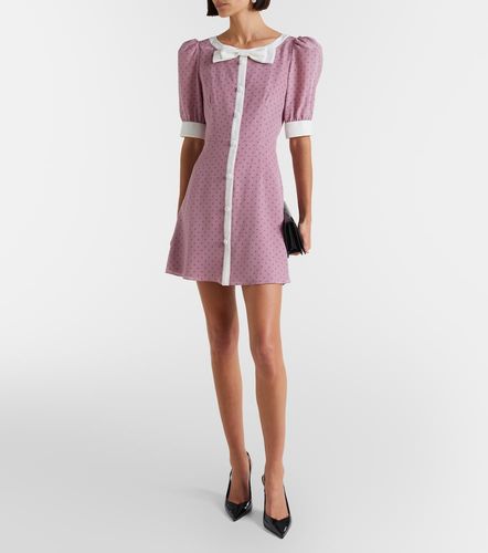Robe en satin à pois - Alessandra Rich - Modalova