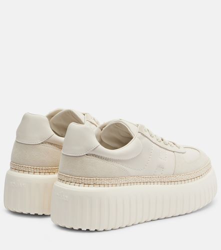 Baskets H710 H-Stripes en cuir et daim - Hogan - Modalova