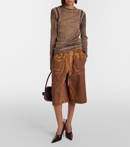 Bermuda en coton à imprimé - Acne Studios - Modalova