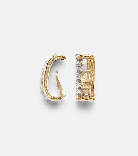 Boucles d'oreilles clip Golden Strada en or 18 ct et diamants - Yeprem - Modalova