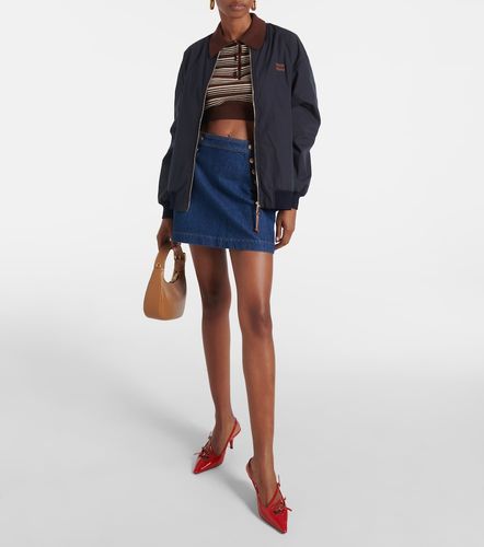 Mini-jupe Sailor Snap en denim - Frame - Modalova