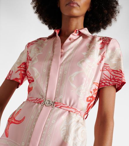 Robe chemise Barocco Sea en soie - Versace - Modalova