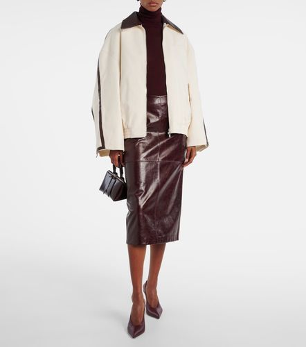 Jacques Wei Veste en coton et cuir - Jacques Wei - Modalova