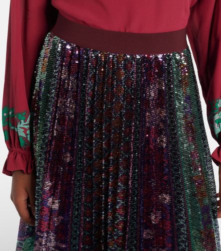 Jupe midi Accordian à sequins - La DoubleJ - Modalova