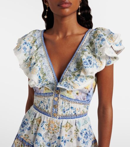 Camilla Robe en lin à fleurs - Camilla - Modalova