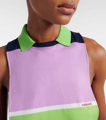 Versace Top rayé en coton - Versace - Modalova