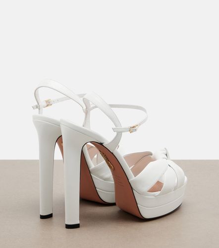 Sandales à plateau Nina en cuir - Aquazzura - Modalova