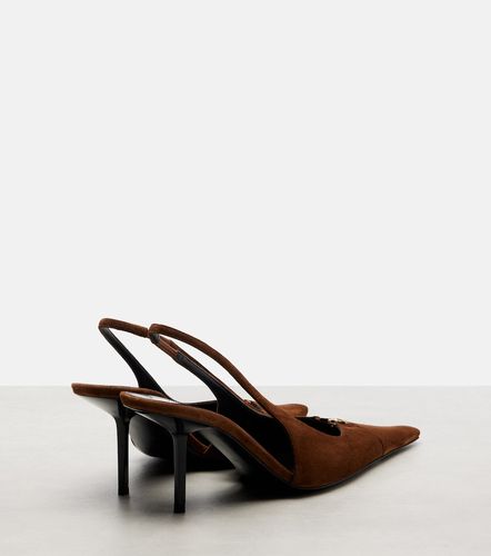 Escarpins slingback Babylone Breteuil en daim - Saint Laurent - Modalova