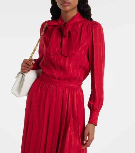 Gucci Blouse Interlocking G en soie - Gucci - Modalova